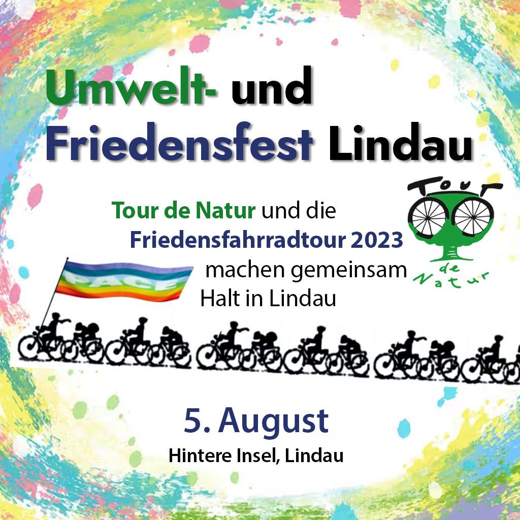 Read more about the article Tour de Natur und die Friedensfahrradtour 2023 machen am 5. August gemeinsam Halt in Lindau